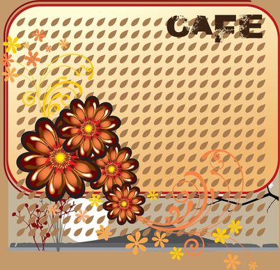 cafe design vector