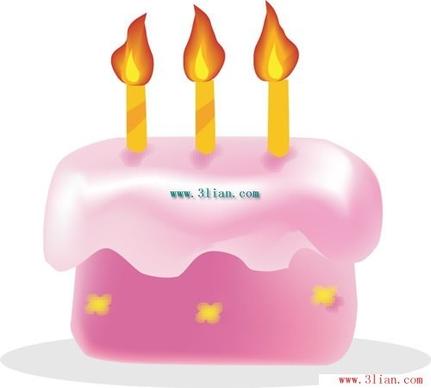cake candles vector