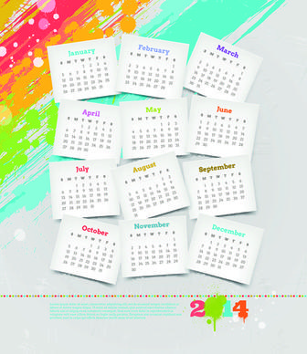calendar14 vector huge collection