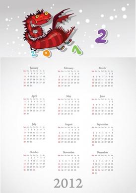 calendar 2012 calendar 05 vector