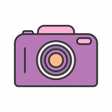 camera line filled icon