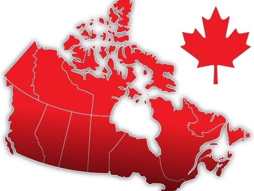 Canada Day Vector Map