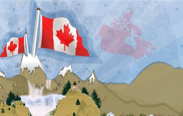Canadian Landscape Postcard