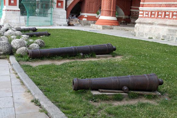 cannons st basils cathedral red square moscow