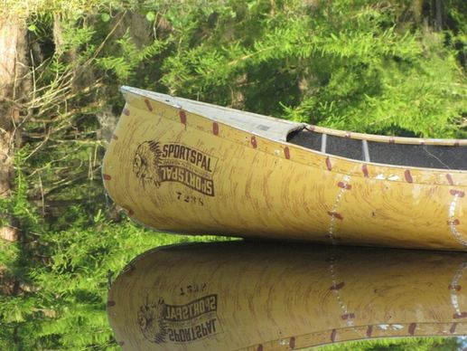 canoe water silhouette