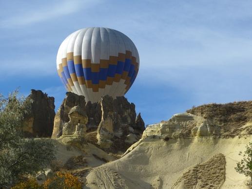cappadocia hot air balloon tufa