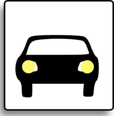 Car Icon For Use With Signs Or Buttons clip art