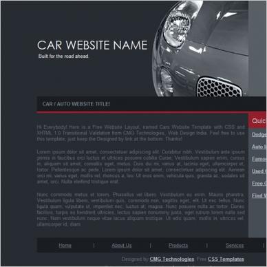 Car Website Template