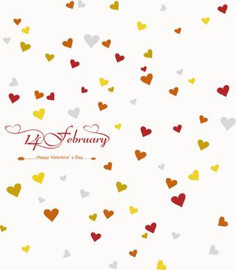card for valentines day heart beautiful background vector