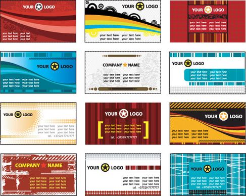 card template vector