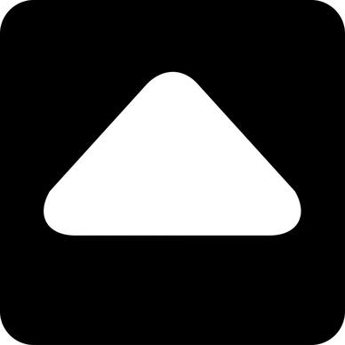 caret square up triangle arrow shaped sticker template