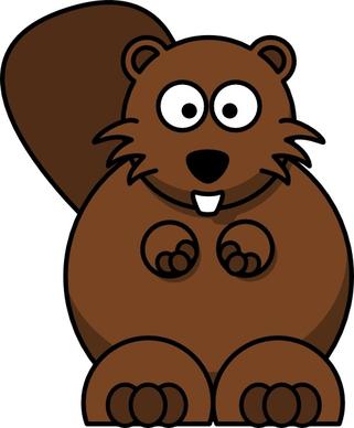 Cartoon Beaver clip art