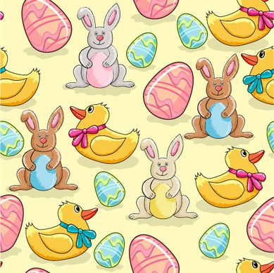 cartoon color eggs illustration vector