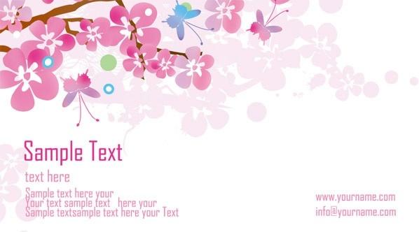 spring background blooming flowers icons colored vignette design