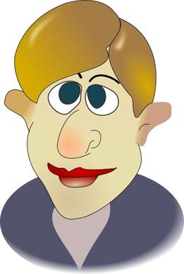 Cartoon Man Face clip art