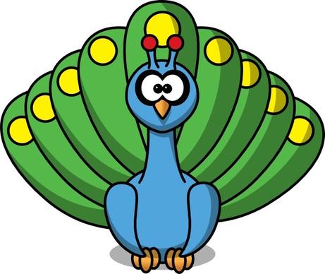 Cartoon Peacock clip art