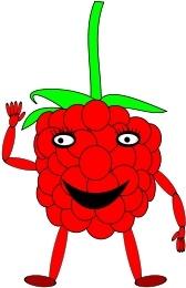 cartoon raspberry