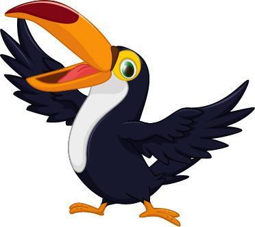 cartoon toucan bird vector