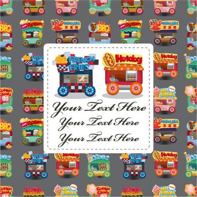 cartoon toy front cover vector background