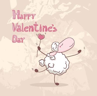 cartoon valentine illustrator 02 vector