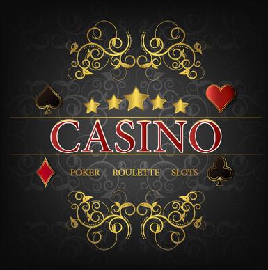 casino poster cover vector