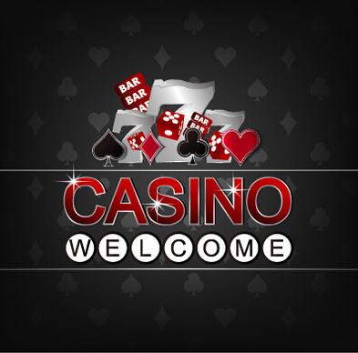 casino poster cover vector