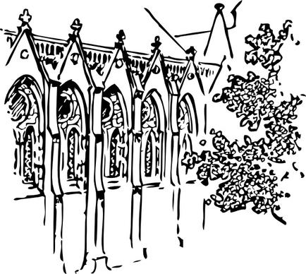 Cathedral Building clip art