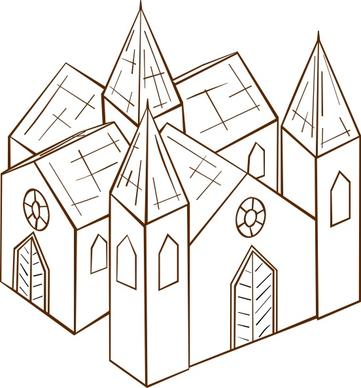 Cathedral clip art
