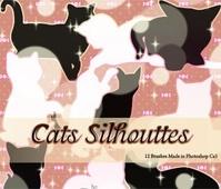 Cats Silhouettes Brushes