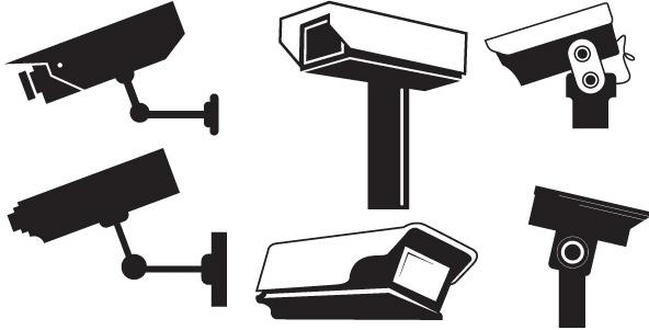 CCTV Camera Vector Graphics
