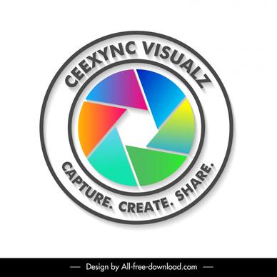 ceexync visualz logotype modern flat circle geometric decor