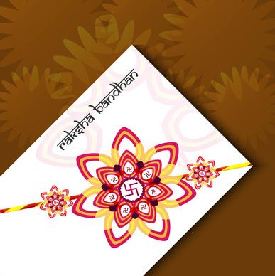 celebration raksha bandhan colorful background vector