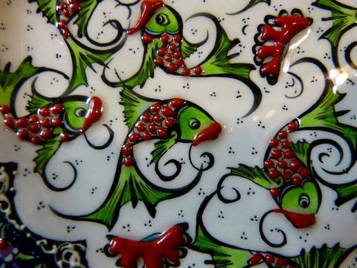 ceramic fish colorful