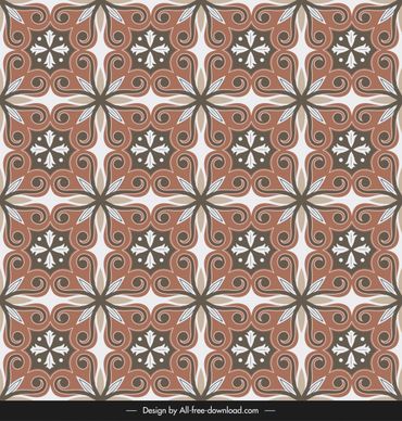 ceramic tile pattern elegant classic decor symmetrical design