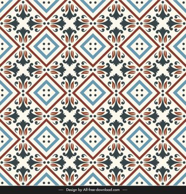 ceramic tile pattern illusion repeating symmetry colorful classic