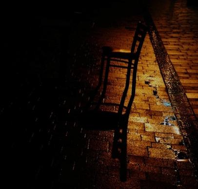 chair at night