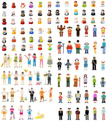 character vector icon vector