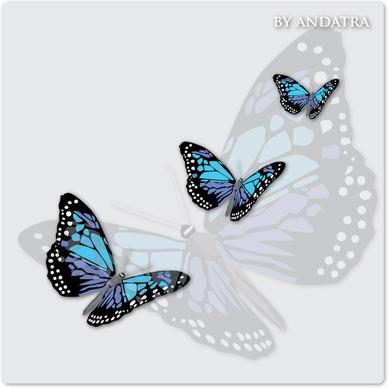 charming butterflies with butterfly background vector graphics