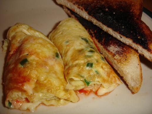 cheese n chilli omlette