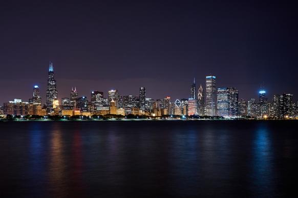 chicago nightscape