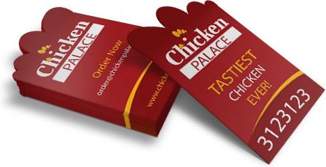 chicken palace business card