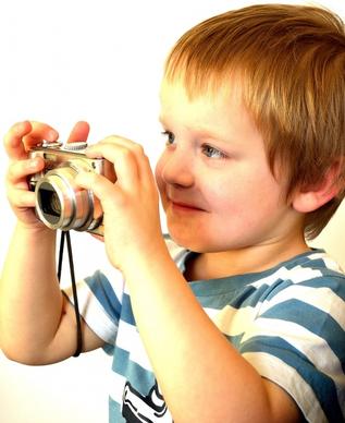 child and the camera