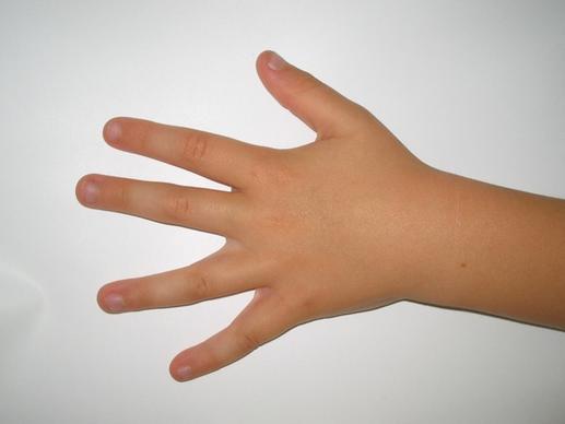 child hand fingers