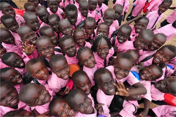 children sudan smiling
