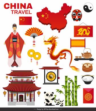 china culture design elements classical oriental symbols