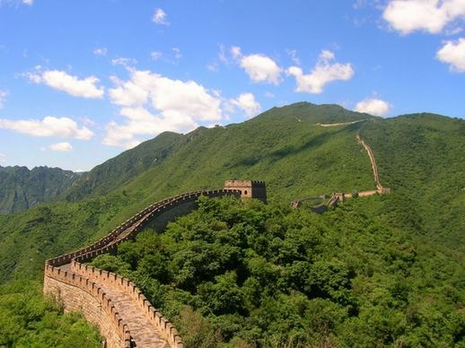 china great wall of china sky