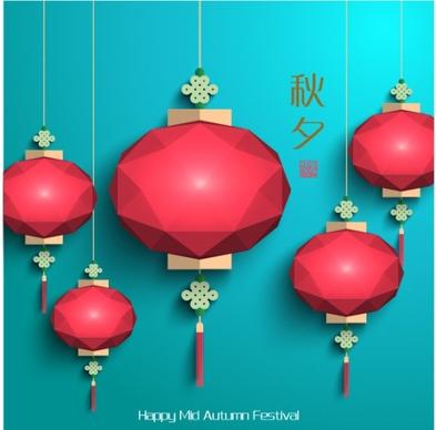 china mid autumn festival creative vector