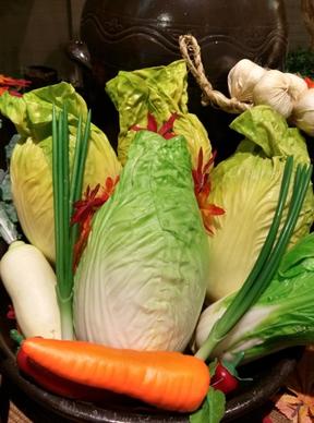 chinese cabbage carrot leek