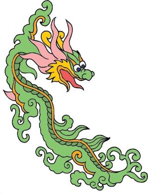 chinese classical dragon vector