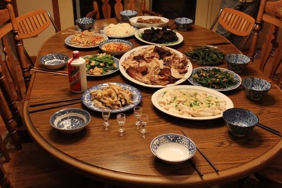 chinese thanksgiving feast